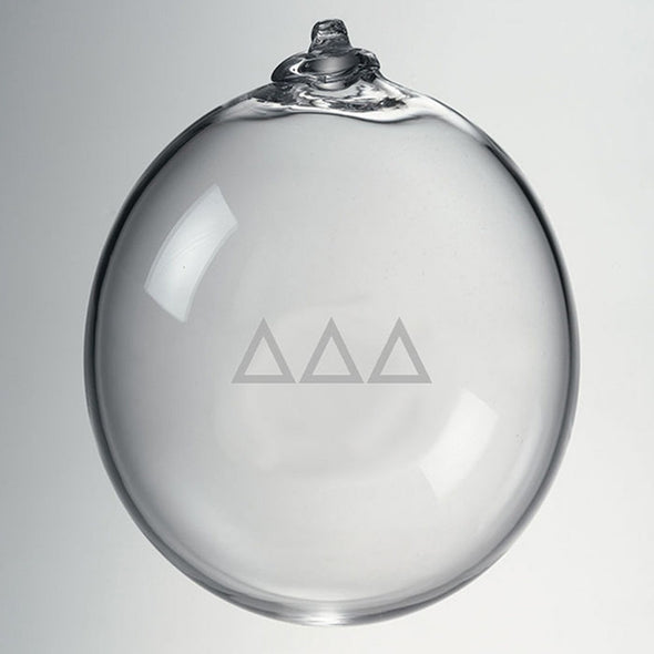 Delta Delta Delta Glass Ornament by Simon Pearce Shot #2