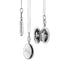 Delta Delta Delta Monica Rich Kosann Slim Locket in Silver Shot #1