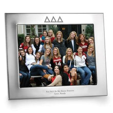 Delta Delta Delta Polished Pewter 8x10 Picture Frame Shot #1