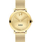 Delta Delta Delta Women's Movado Bold Gold with Mesh Bracelet Shot #2