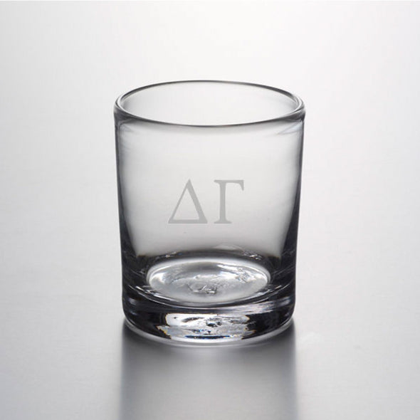 Delta Gamma Double Old Fashioned Glass by Simon Pearce Shot #1