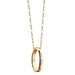 Delta Gamma Monica Rich Kosann "Carpe Diem" Poesy Ring Necklace in Gold