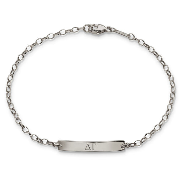 Delta Gamma Monica Rich Kosann Petite Poesy Bracelet in Silver Shot #1