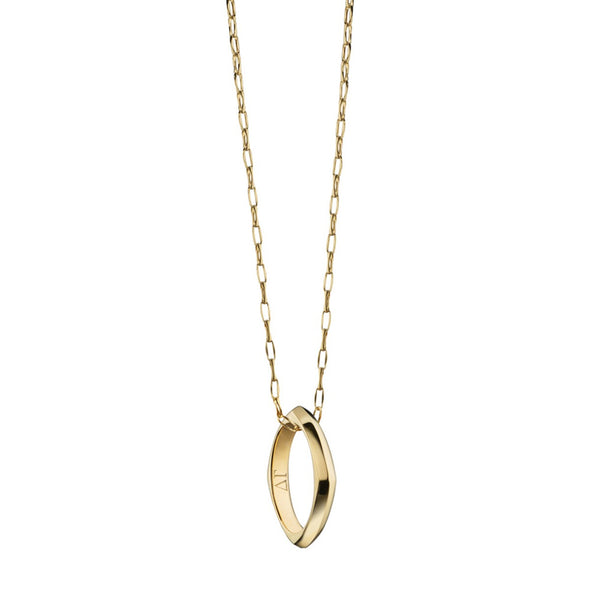 Delta Gamma Monica Rich Kosann Poesy Ring Necklace in Gold Shot #2