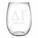 Delta Gamma Stemless Glasses Made in the USA - Set of 2