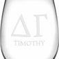 Delta Gamma Stemless Wine Glasses Made in the USA - Set of 2 Shot #3