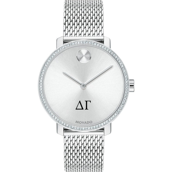 Delta Gamma Women&#39;s Movado Bold with Crystal Bezel &amp; Mesh Bracelet Shot #2