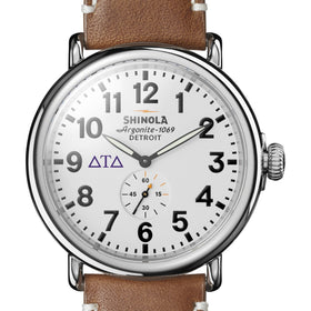 Delta Tau Delta Shinola Watch, The Runwell 47 mm White Dial Shot #1