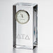 Delta Tau Delta Tall Glass Desk Clock by Simon Pearce