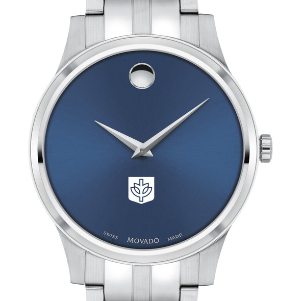 DePaul Men&#39;s Movado Collection Stainless Steel Watch with Blue Dial Shot #1