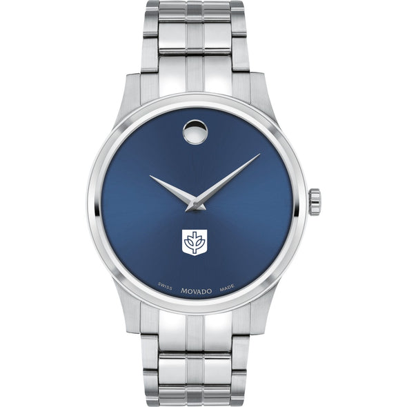 DePaul Men&#39;s Movado Collection Stainless Steel Watch with Blue Dial Shot #2