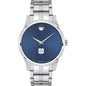 DePaul Men's Movado Collection Stainless Steel Watch with Blue Dial Shot #2