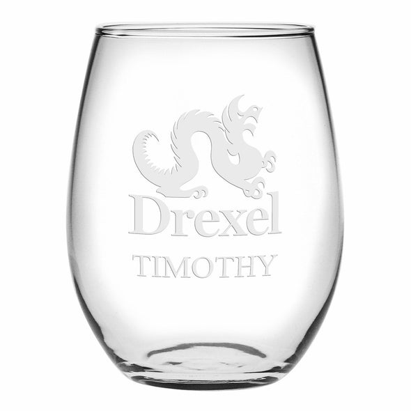 Drexel Stemless Wine Glasses Made in the USA Shot #1