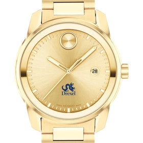 Drexel University Men&#39;s Movado BOLD Gold with Date Window Shot #1