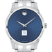 Duke Fuqua Men's Movado Collection Stainless Steel Watch with Blue Dial