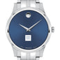 Duke Fuqua Men's Movado Collection Stainless Steel Watch with Blue Dial Shot #1