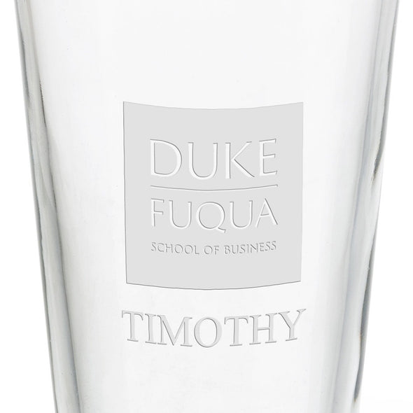 Duke Fuqua School of Business 16 oz Pint Glass Shot #3