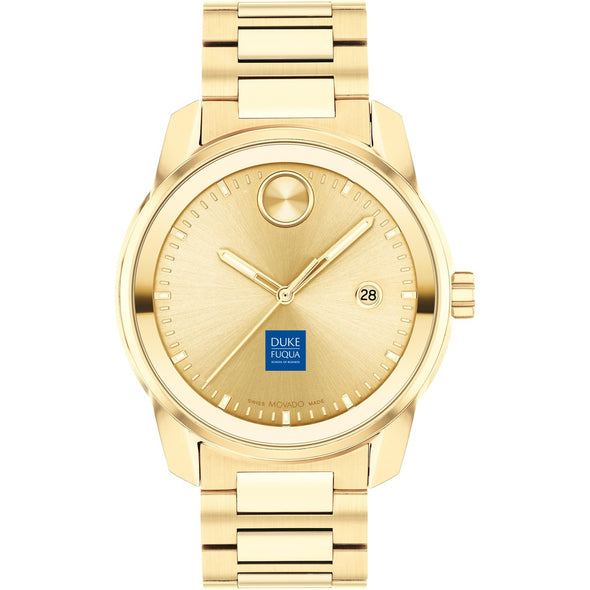 Duke Fuqua School of Business Men&#39;s Movado BOLD Gold with Date Window Shot #2