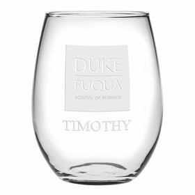 Duke Fuqua Stemless Wine Glasses Made in the USA Shot #1