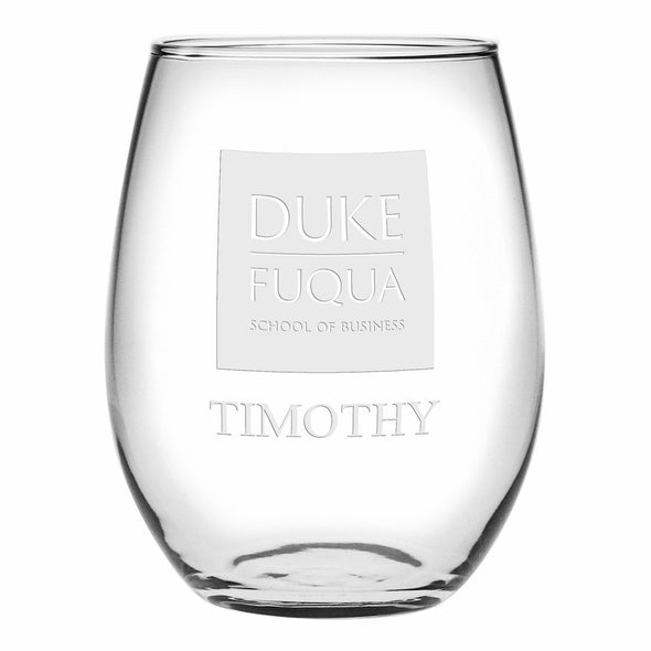 Duke Fuqua Stemless Wine Glasses Made in the USA Shot #1