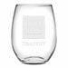 Duke Fuqua Stemless Wine Glasses Made in the USA