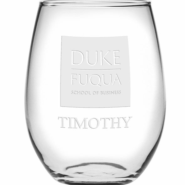 Duke Fuqua Stemless Wine Glasses Made in the USA Shot #2