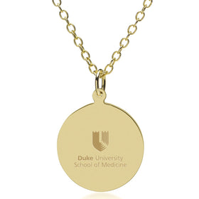 Duke Med 14K Gold Pendant &amp; Chain Shot #1