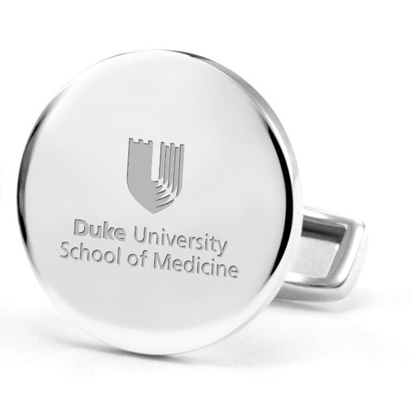 Duke Med Cufflinks in Sterling Silver Shot #2