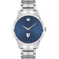 Duke Med Men's Movado Collection Stainless Steel Watch with Blue Dial Shot #2