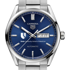 Duke Med Men&#39;s TAG Heuer Carrera with Blue Dial &amp; Day-Date Window Shot #1