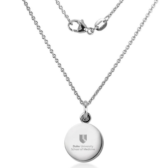 Duke Med Necklace with Charm in Sterling Silver Shot #2