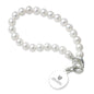 Duke Med Pearl Bracelet with Sterling Silver Charm Shot #1