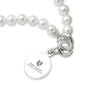 Duke Med Pearl Bracelet with Sterling Silver Charm Shot #2