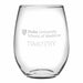 Duke Med Stemless Wine Glasses Made in the USA - Set of 2