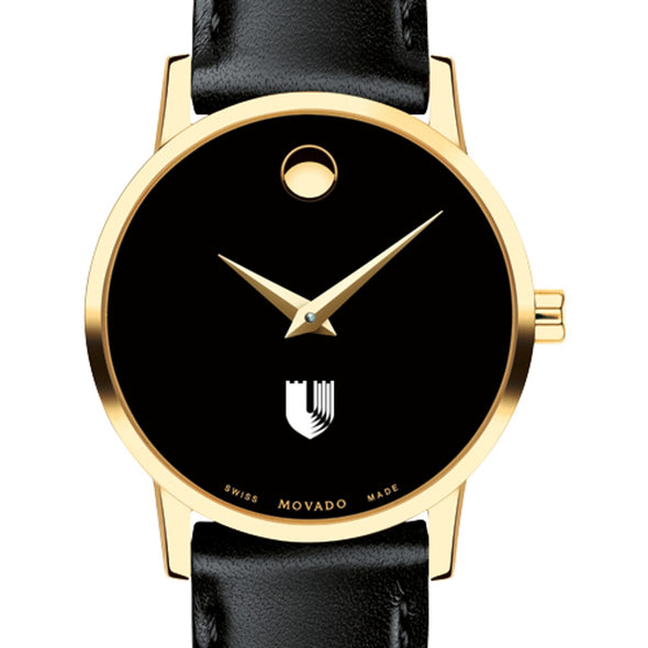 Duke Med Women&#39;s Movado Gold Museum Classic Leather Shot #1