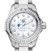 Duke Med Women's TAG Heuer Steel Aquaracer with Diamond Dial & Bezel