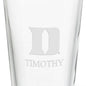 Duke University 16 oz Pint Glass Shot #3