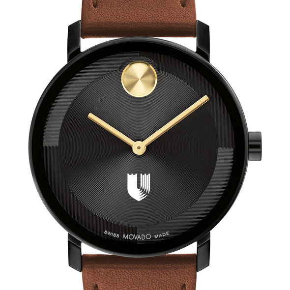 Duke University School of Medicine Men&#39;s Movado BOLD with Cognac Leather Strap Shot #1