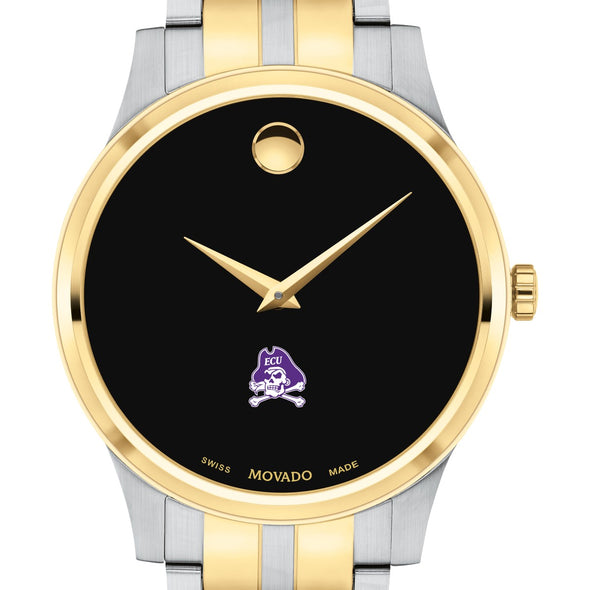 ECU Men&#39;s Movado Collection Two-Tone Watch with Black Dial Shot #1