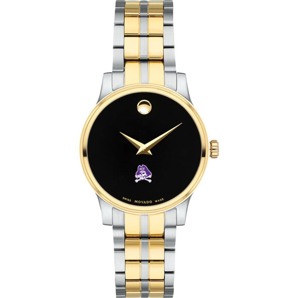 ECU Women&#39;s Movado Collection Two-Tone Watch with Black Dial Shot #2