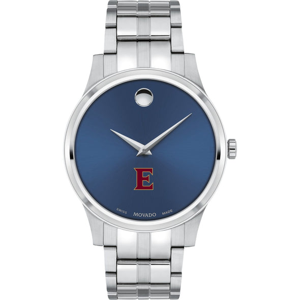 Elon Men&#39;s Movado Collection Stainless Steel Watch with Blue Dial Shot #2