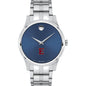 Elon Men's Movado Collection Stainless Steel Watch with Blue Dial Shot #2