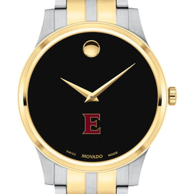 Elon Men&#39;s Movado Collection Two-Tone Watch with Black Dial Shot #1