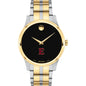 Elon Men's Movado Collection Two-Tone Watch with Black Dial Shot #2