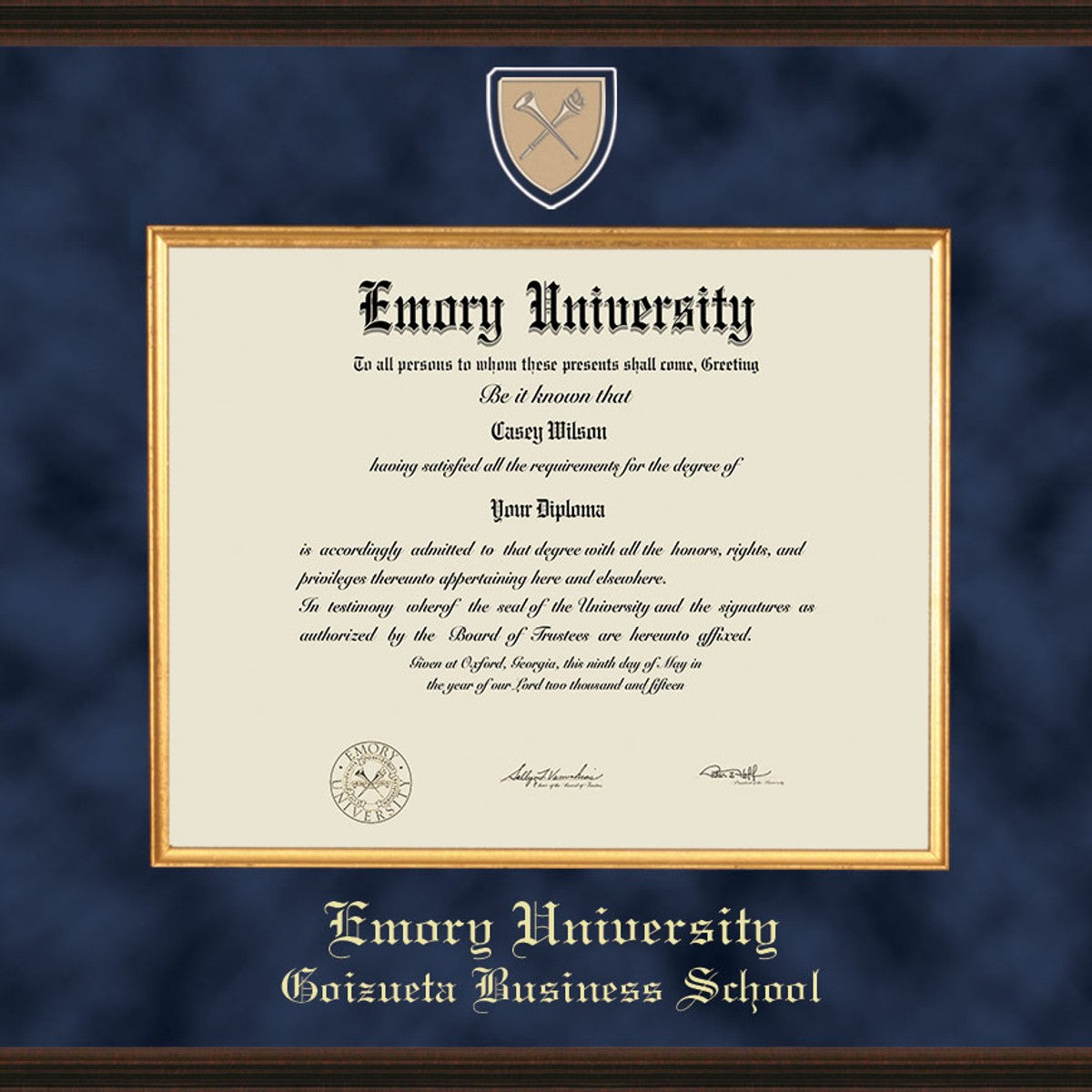 Emory Goizueta Diploma Frame - Excelsior - Graduation Gift Selection ...