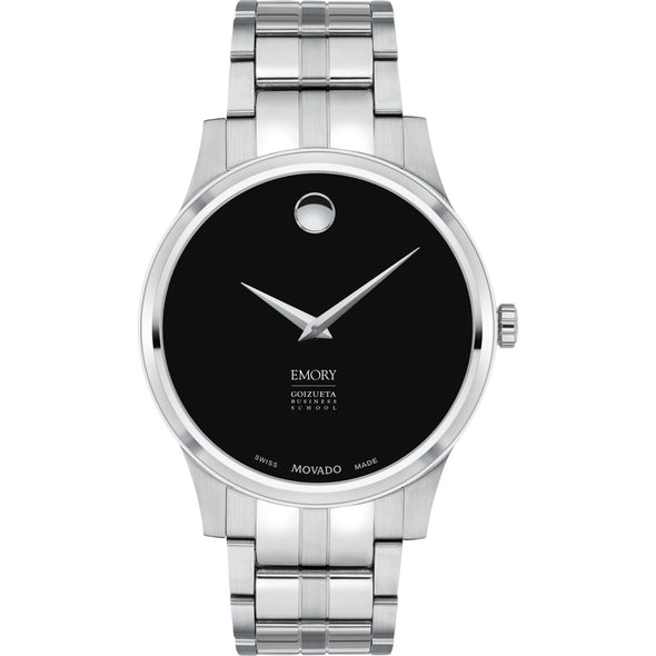 Emory Goizueta Men&#39;s Movado Collection Stainless Steel Watch with Black Dial Shot #2