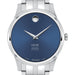 Emory Goizueta Men's Movado Collection Stainless Steel Watch with Blue Dial