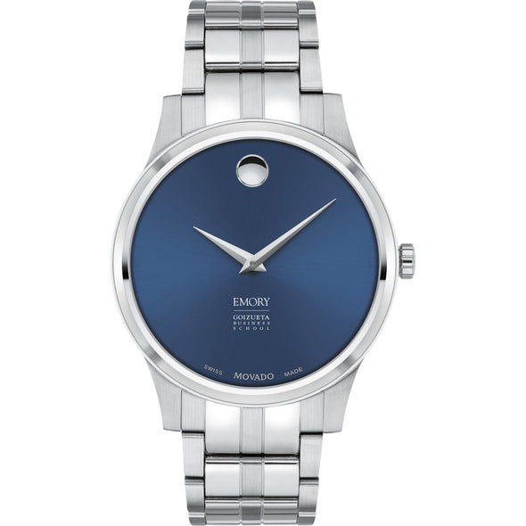 Emory Goizueta Men&#39;s Movado Collection Stainless Steel Watch with Blue Dial Shot #2