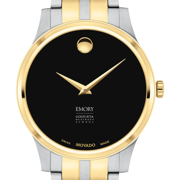 Emory Goizueta Men&#39;s Movado Collection Two-Tone Watch with Black Dial Shot #1