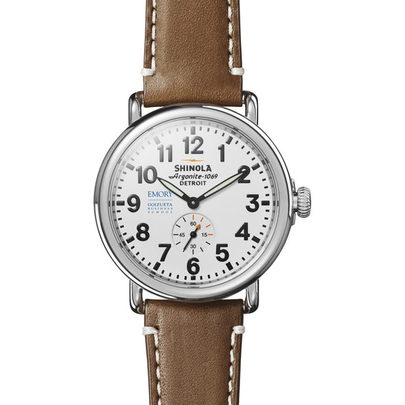 Emory Goizueta Shinola Watch, The Runwell 41 mm White Dial Shot #2